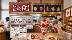【実食】とちまるショップ限定いちごスイーツ3選